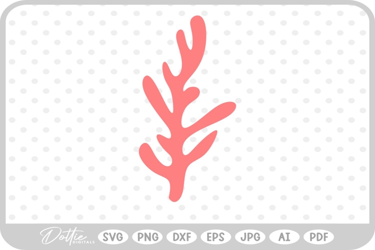 Coral Undersea Water Fish SVG PNG DXF
