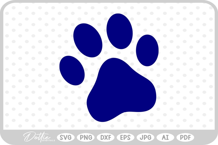 Paw Print Dxf Image 23