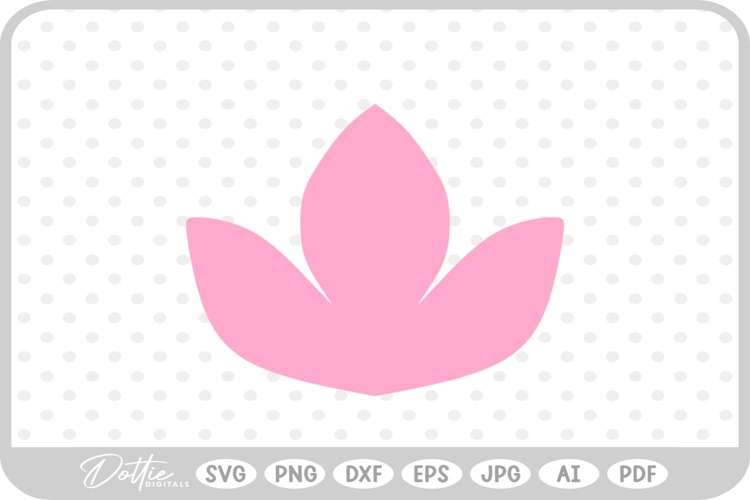 Lotus Floral Flower Nature Plant SVG PNG DXF