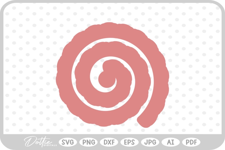 Svg Rolled Paper Flower Template Image 8