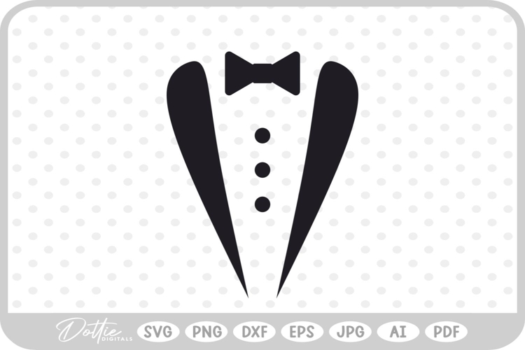 Tuxedo Shirt SVG PNG DXF