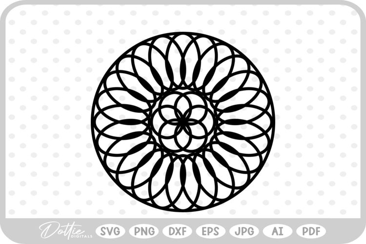 Floral Circle Svg Image 14