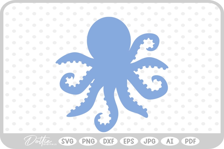 Octopus SVG PNG DXF