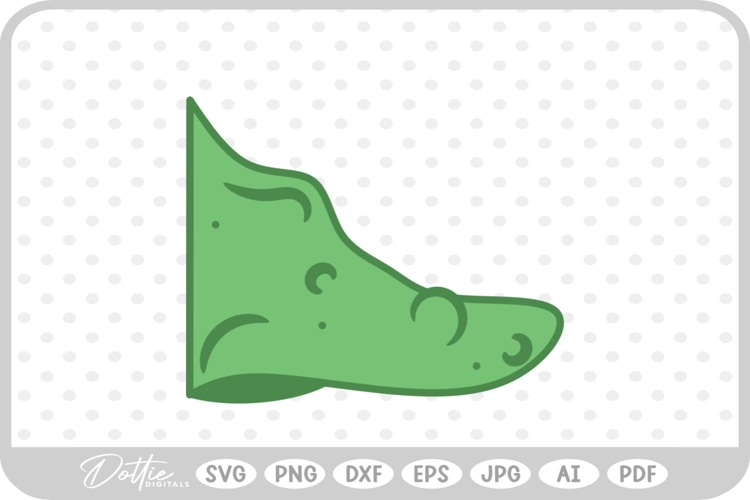 Witch Nose Warts Halloween Green SVG PNG DXF
