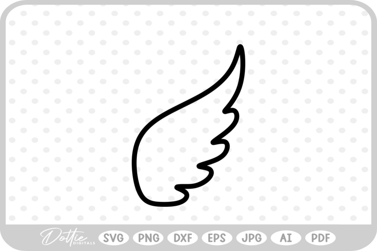 Wings SVG PNG DXF