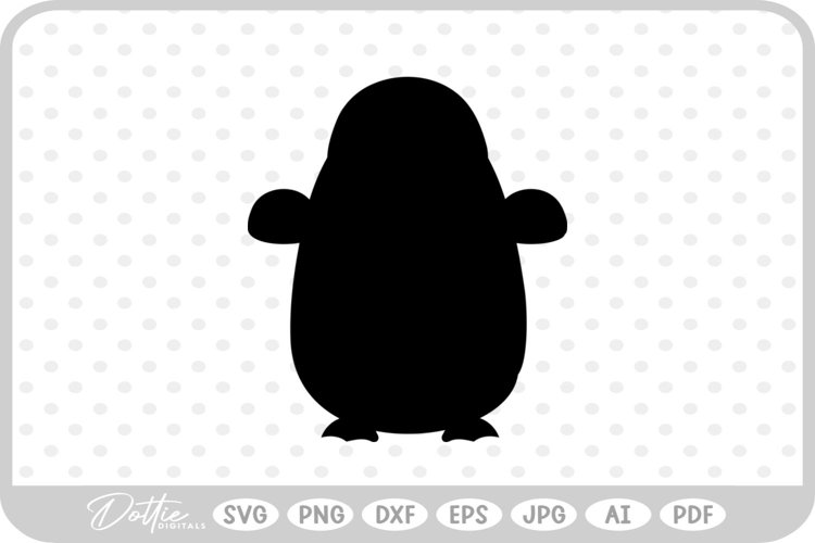 Penguin SVG PNG DXF