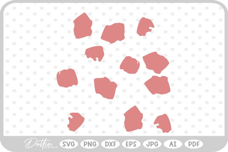 Animal Cheetah Print SVG PNG DXF