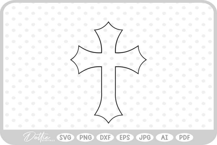 Religious Jesus Christian Cross SVG PNG DXF