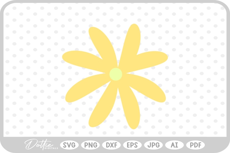 Flower Petal Floral Shape Head SVG PNG DXF