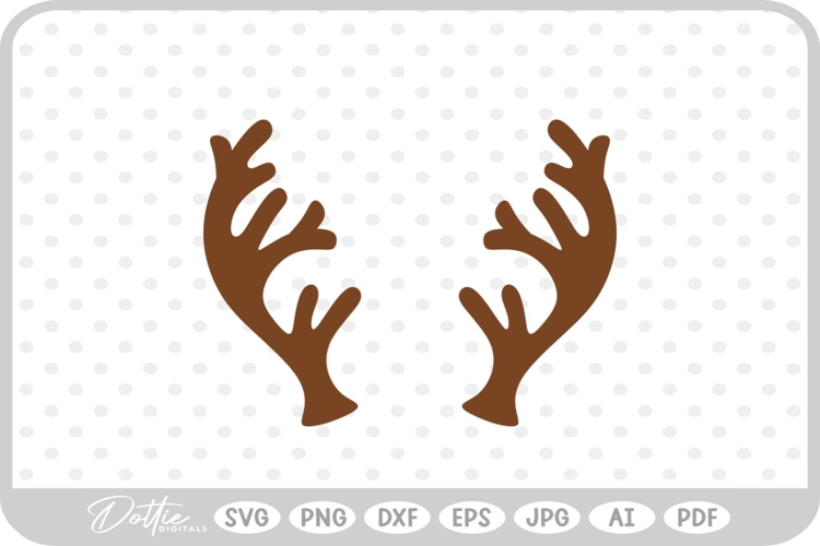 Deer Antler Svg Image 6