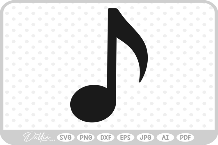 Music Note SVG PNG DXF