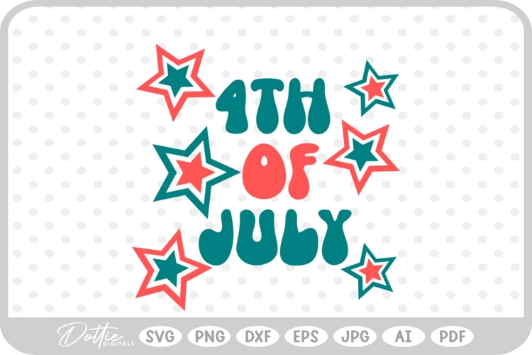 USA America 4th Of July SVG PNG DXF
