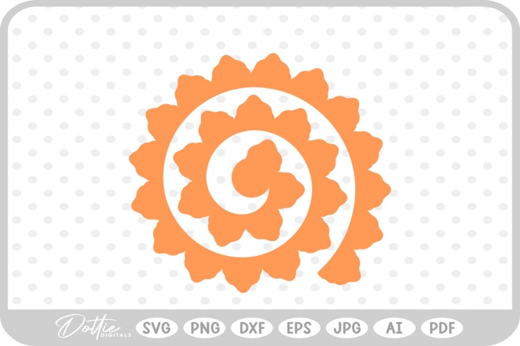Svg Rolled Paper Flower Template Image 24