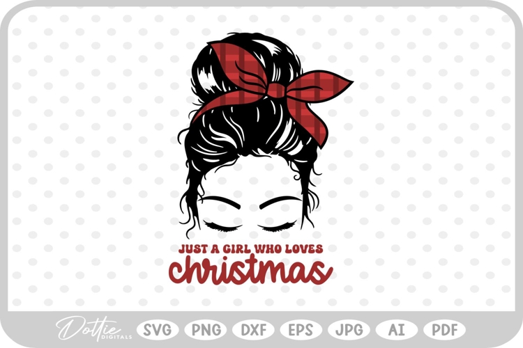 Girl Christmas Svg Image 6