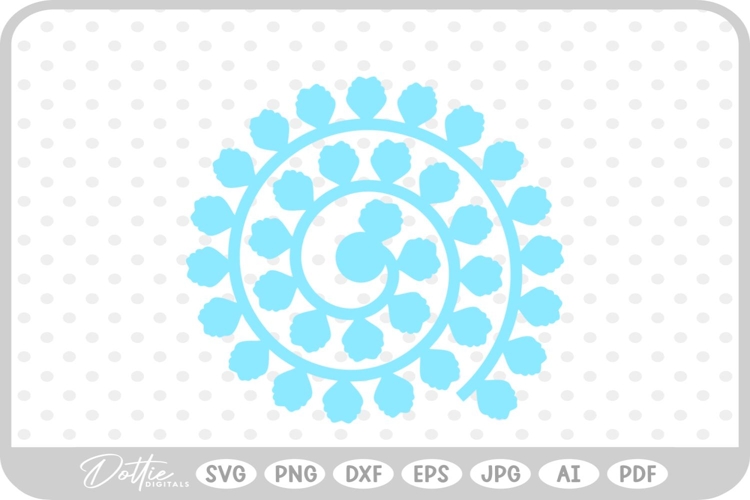 Svg Rolled Paper Flower Template Image 14