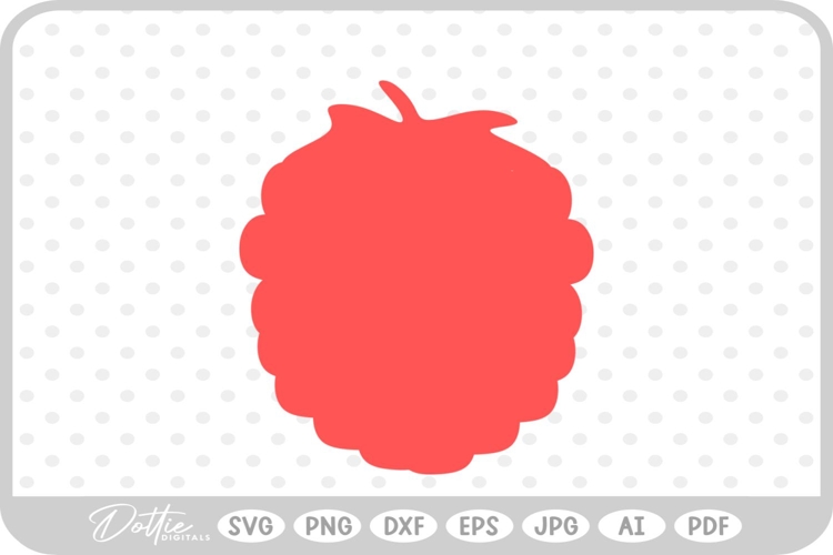 Raspberry SVG PNG DXF