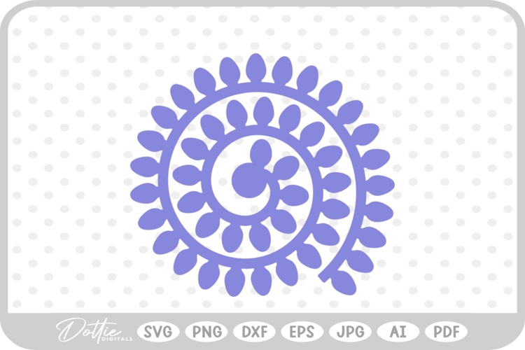 Svg Rolled Paper Flower Template Image 4