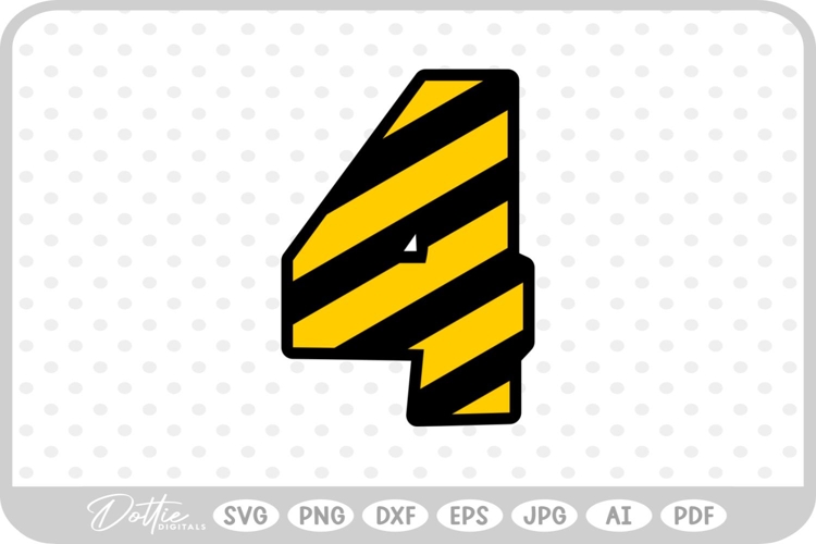 Number 4 Svg Image 11