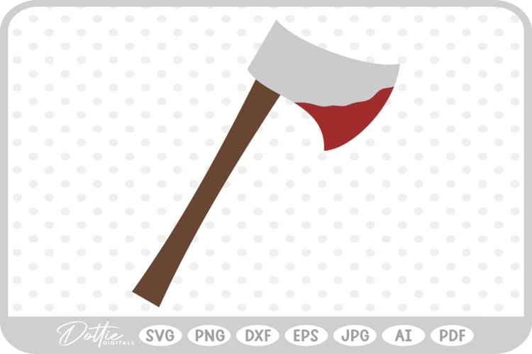 Axe Axes Halloween Blood SVG PNG DXF