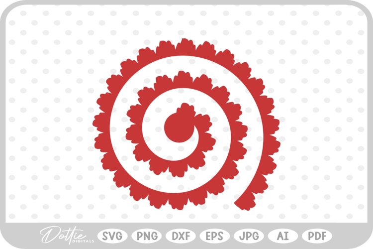 Svg Rolled Paper Flower Template Image 10
