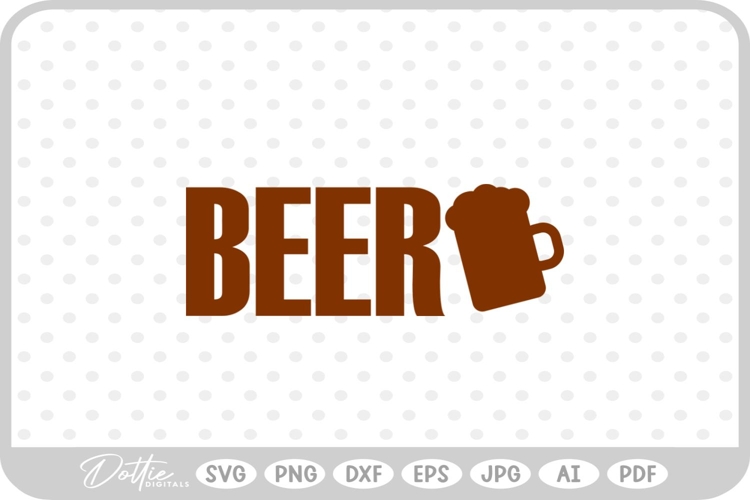 Beer Bottle SVG PNG DXF