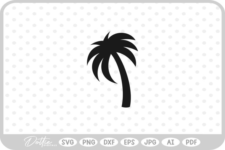 Palm Tree Tropical Plant SVG PNG DXF
