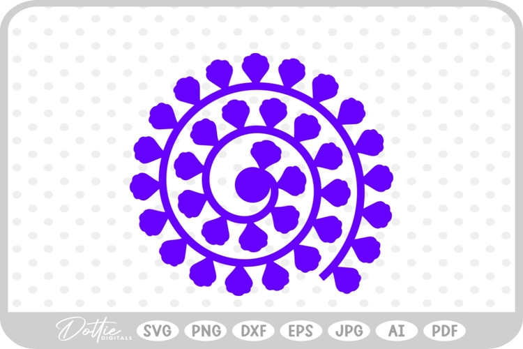 Svg Rolled Paper Flower Template Image 5
