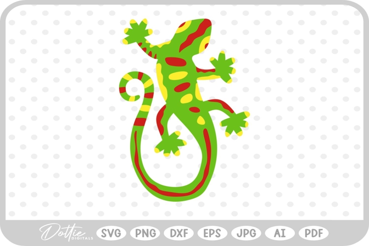 Lizard Gecko SVG PNG DXF