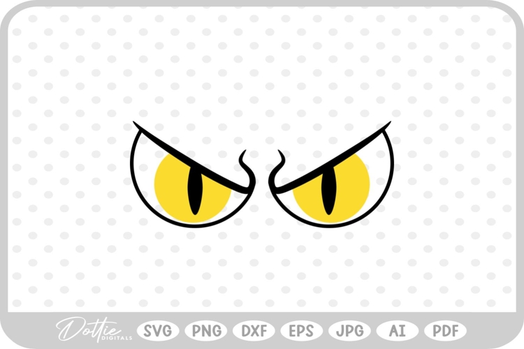 Halloween Scary Eyes Eyeballs SVG PNG DXF