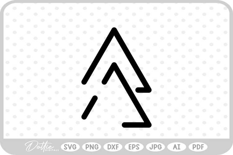 Abstract Line Triangle Shape SVG PNG DXF