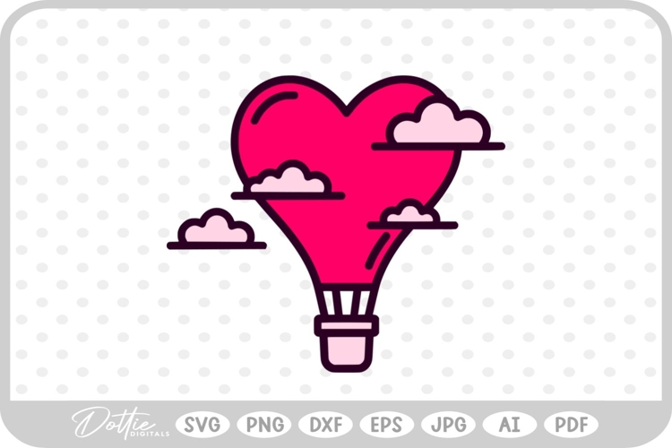 Heart Balloon Svg Image 9