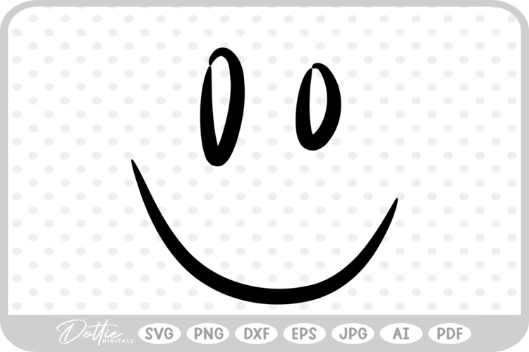 Smile SVG PNG DXF