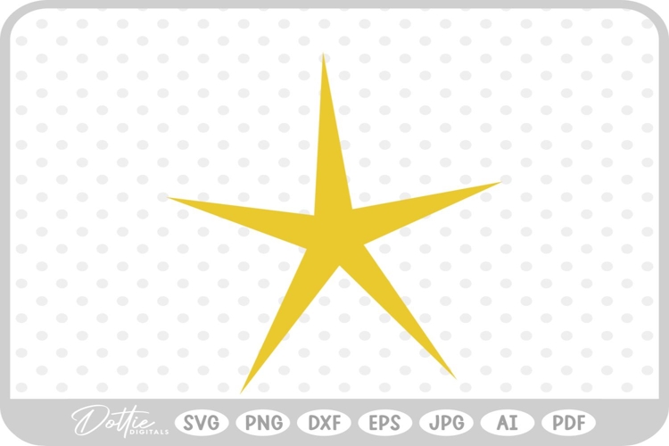 Star Shape SVG PNG DXF