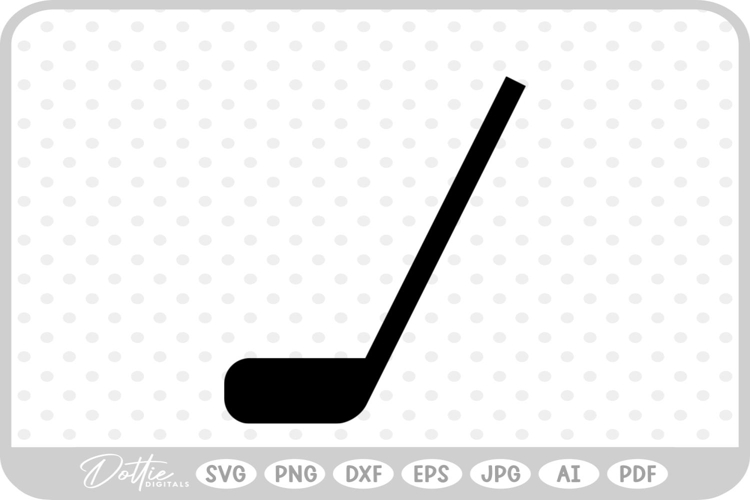 Ice Hockey Stick SVG PNG DXF