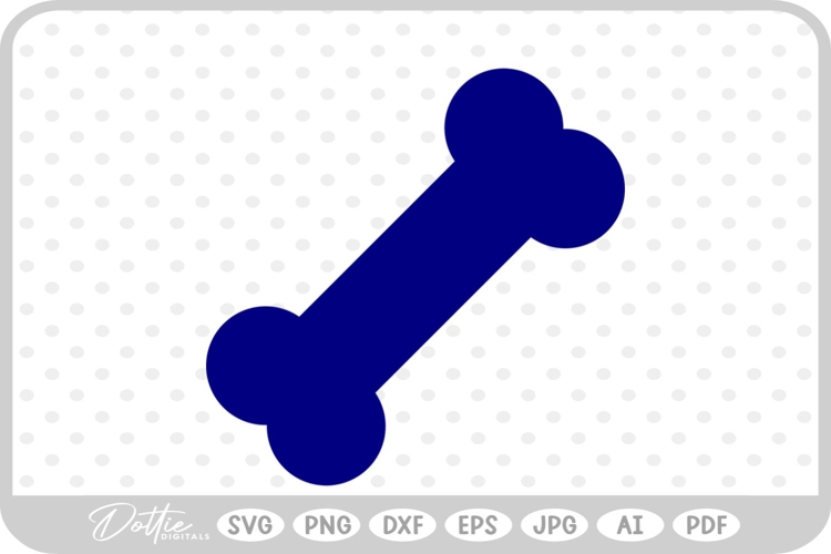 Dog Bone SVG PNG DXF