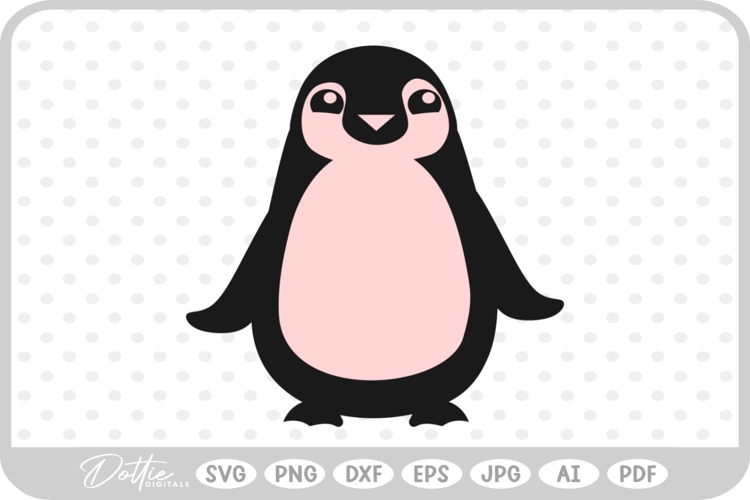 Penguin SVG PNG DXF