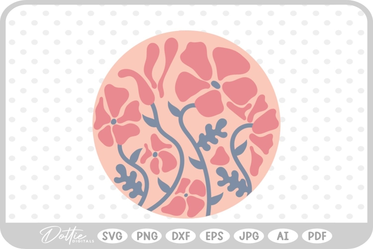 Boho Flower SVGs Image 23