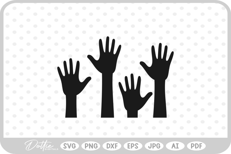 Hands SVG PNG DXF
