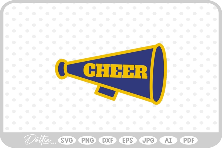 Cheerleader Megaphone Svg Image 9
