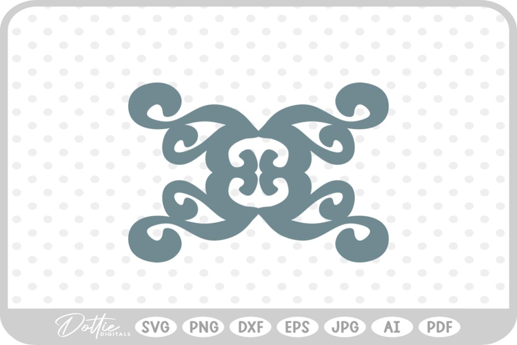 Elegant Swirl Pattern SVG PNG DXF