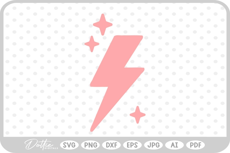 Lightning Bolt SVG PNG DXF