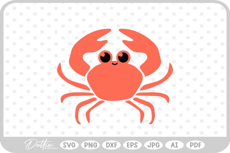 Crab SVG PNG DXF