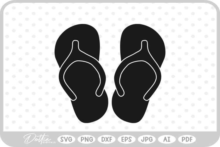 Flip Flops Svg Image 8