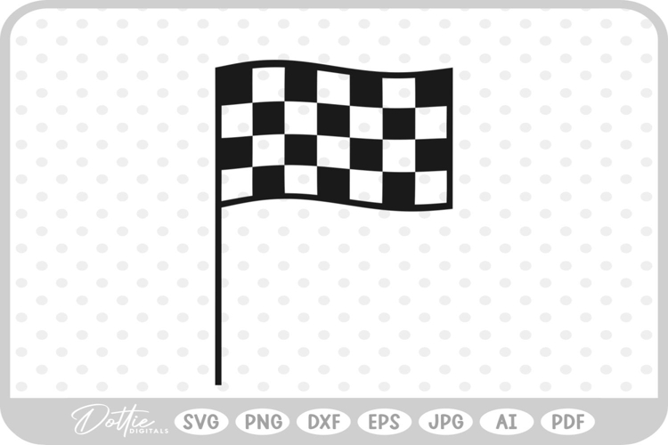 Racing Flag SVG PNG DXF