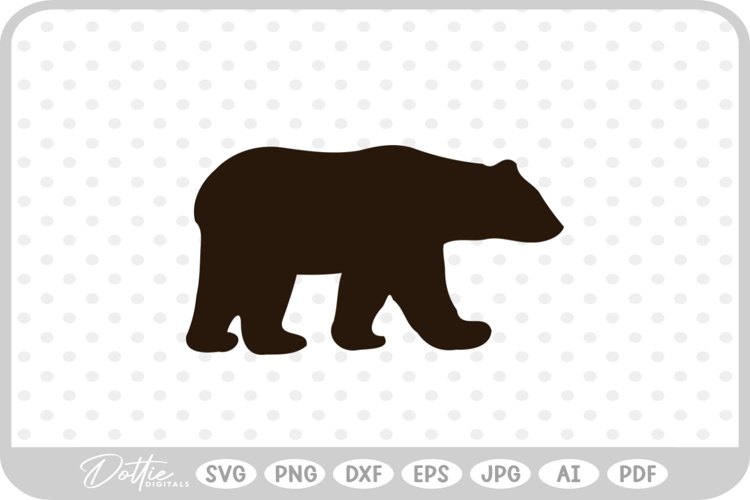 Bear Silhouette SVGs Image 16