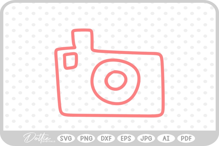 Doodle Sketch Video Camera Hand Drawn SVG PNG DXF