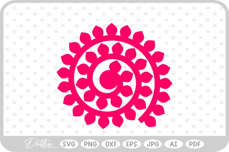 Svg Rolled Paper Flower Template Image 16