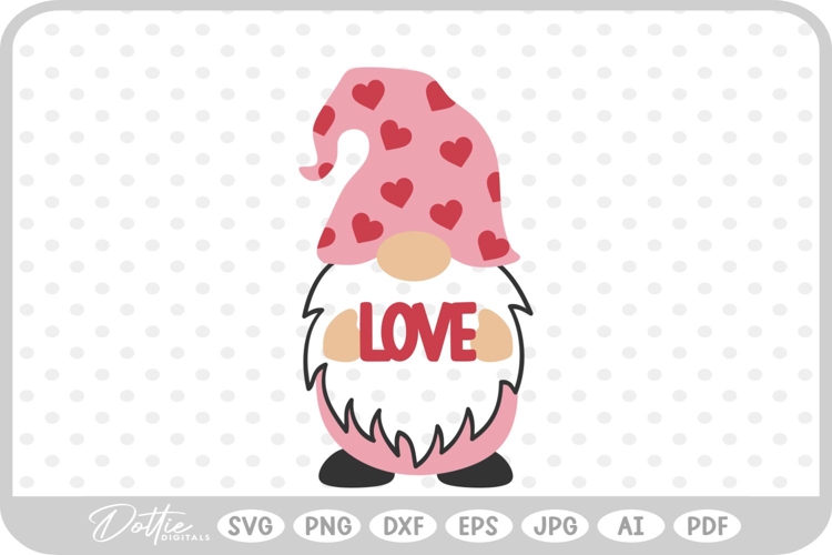 Valentines Day Gnome Svg Image 9
