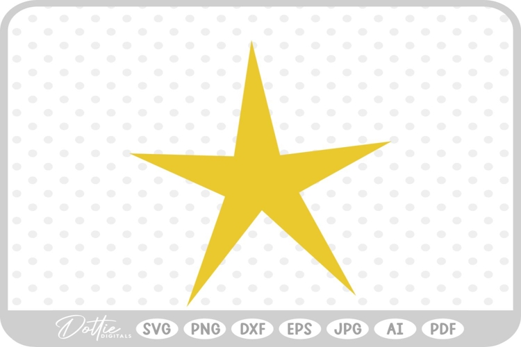 Star Shape SVG PNG DXF