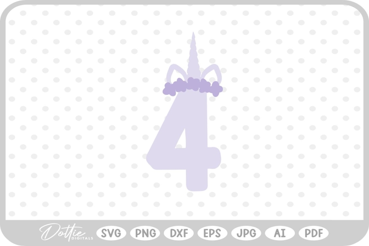 Unicorn Number 123456789 SVG PNG DXF